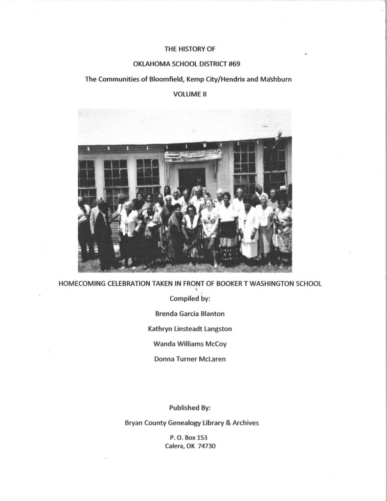 History of Oklahoma School District #69 Vol. 2