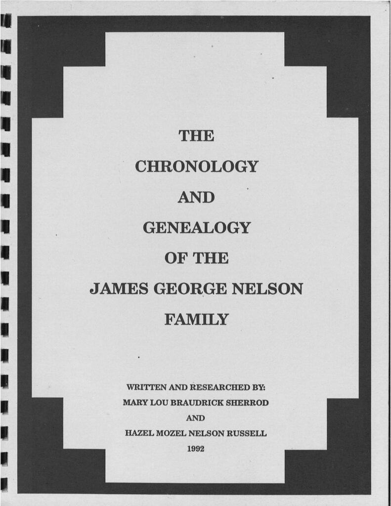 James George Nelson Family History