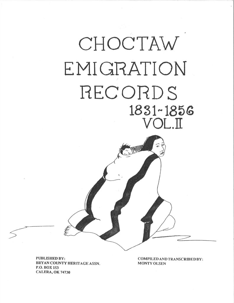 CHOCTAW EMIGRATION RECORDS, Vol. 2