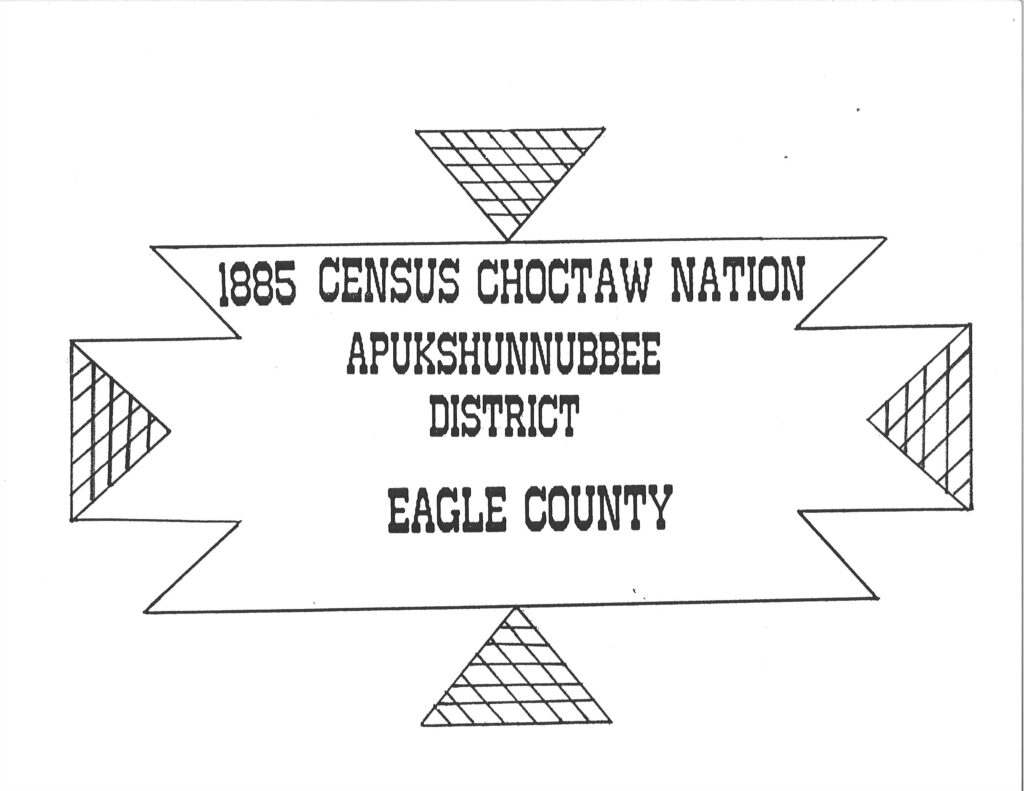 CHOCTAW CENSUS-1885 - Eagle County, Apukshunnubbee District