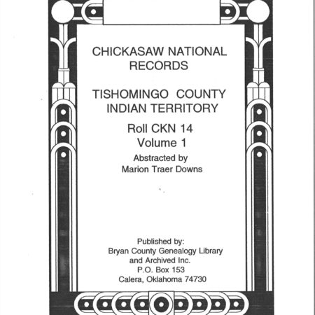 CHICKASAW DISTRICT COURT RECORDS-Tishomingo Co., Vol. 1, CKN 14, Court Minutes 1866-1873, Probate 1866-1901, 233 pages